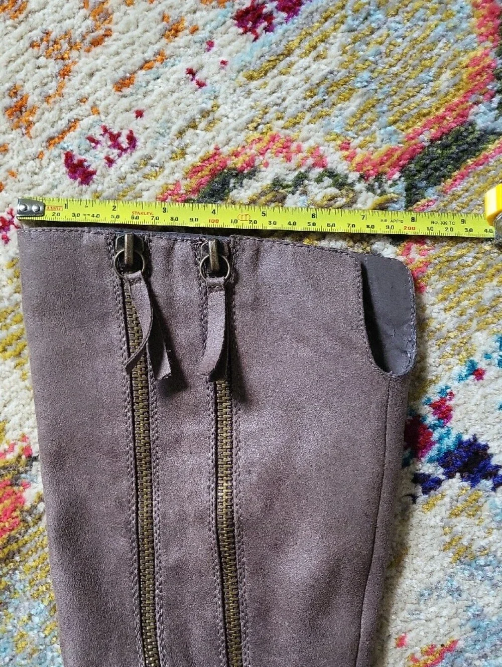 Women's Taupe Knee-High Riding Boots - Classic Zip & Buckle Style